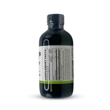 elderberry syrup 4oz/120ml bottle backside